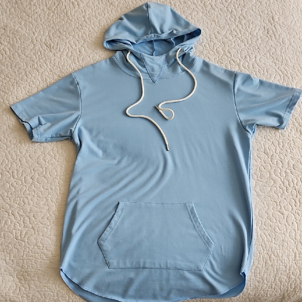 🗨HP🗨Kinetix Men's Short Sleeve Pullover Hoodie Medium